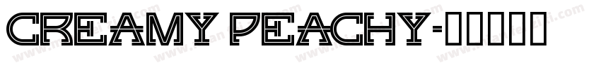 Creamy Peachy字体转换